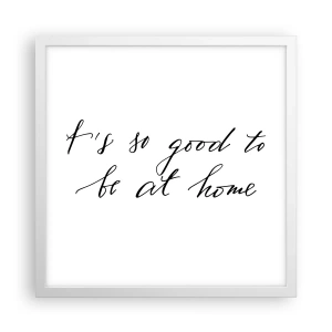 Plagát v bielom ráme - Celá pravda - 40x40 cm