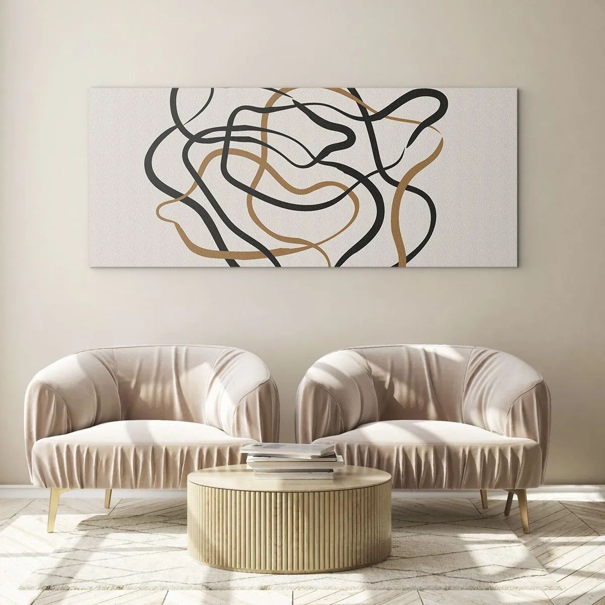 Obraz na skle - Všetko sa pokrútilo - 120x50 cm