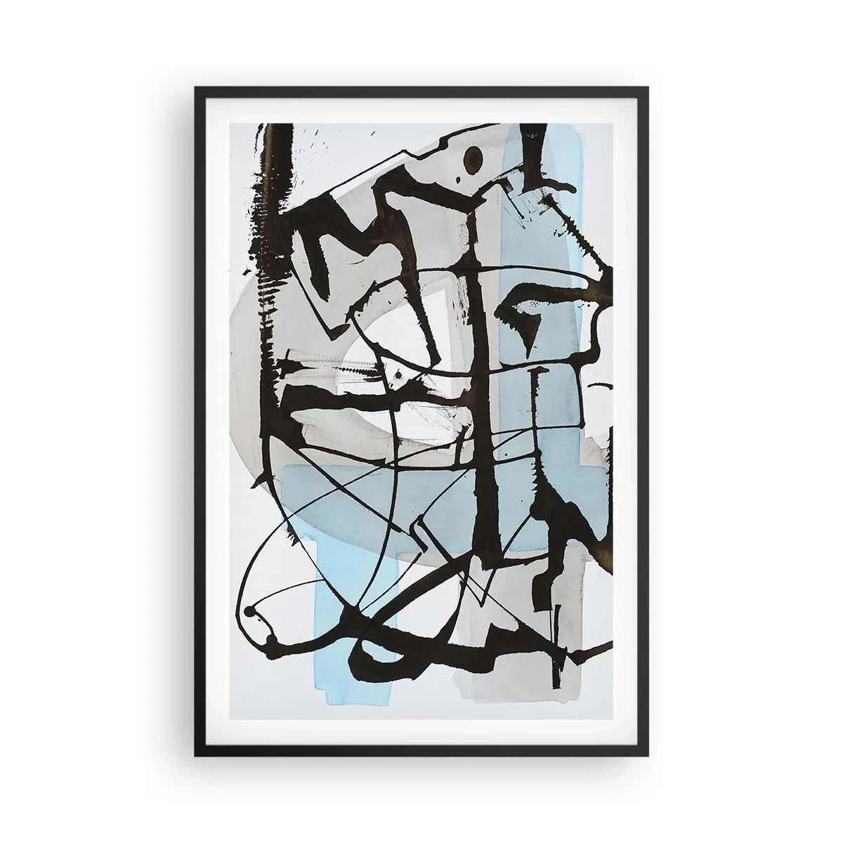 Plagát v čiernom ráme - Aj napriek tomu modrý - 61x91 cm