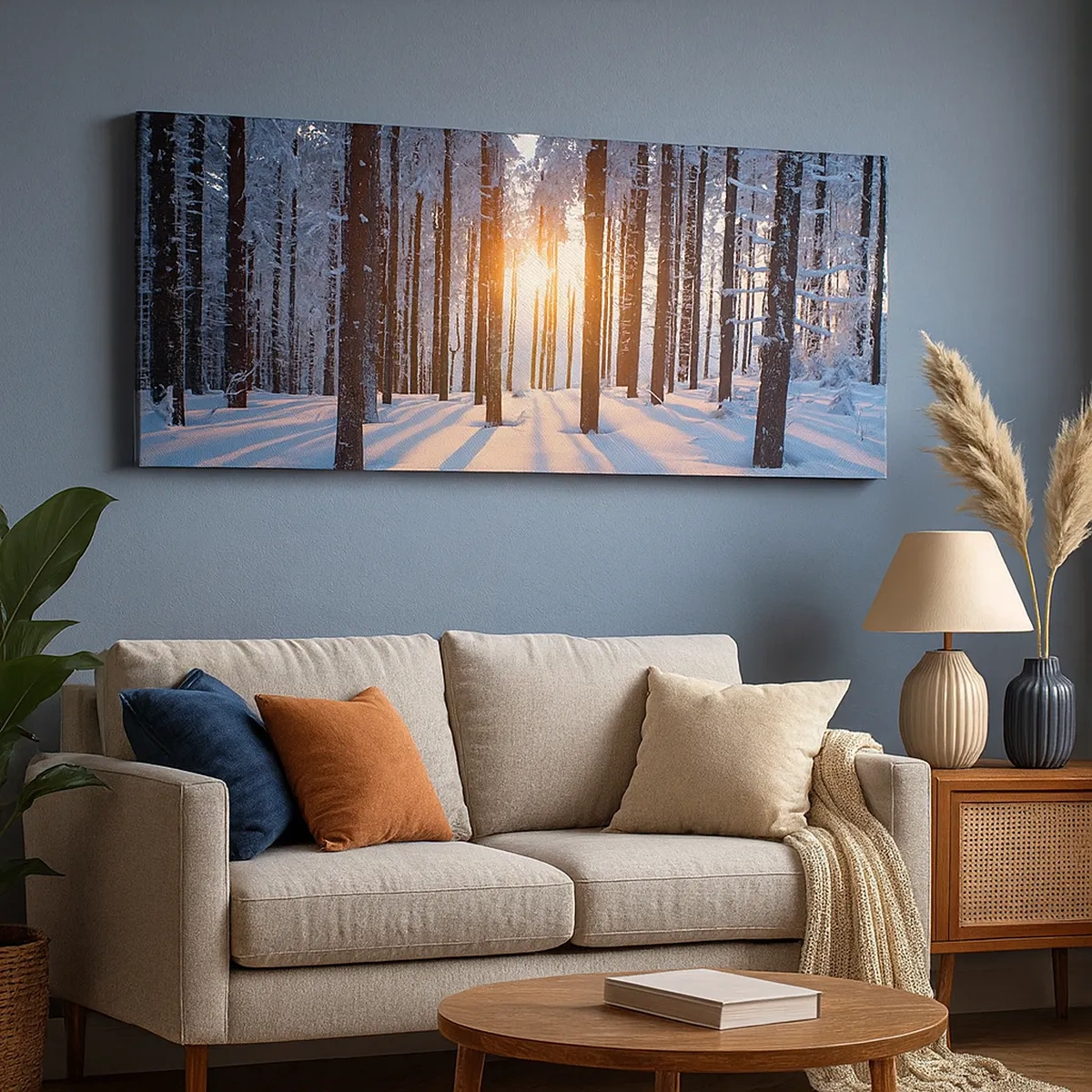 Obraz na plátne - Jasne čierne na bielom - 30x30 cm