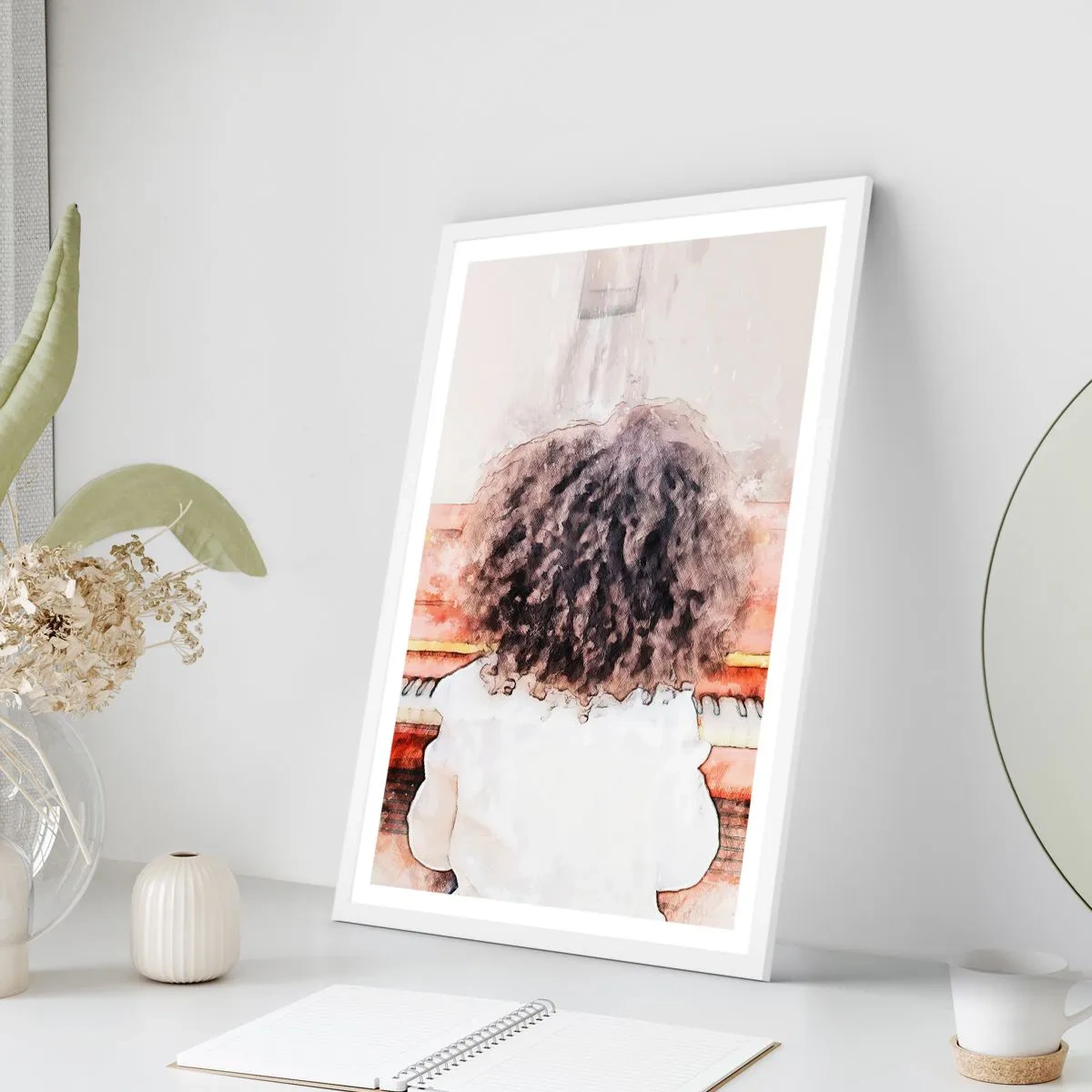 Plagát v bielom ráme - V novom svete - 61x91 cm