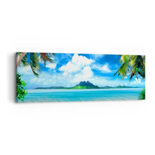 Obraz na plátne - Lazúr trópov - 90x30 cm