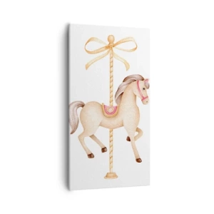 Obraz na plátne - Elegantným klusom - 55x100 cm