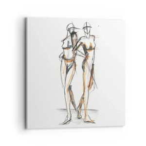 Obraz na plátne - Štúdia šarmu - 70x70 cm