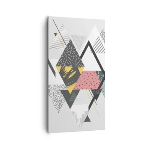 Obraz na plátne - Variácie na trojuholník a kosoštvorec - 55x100 cm
