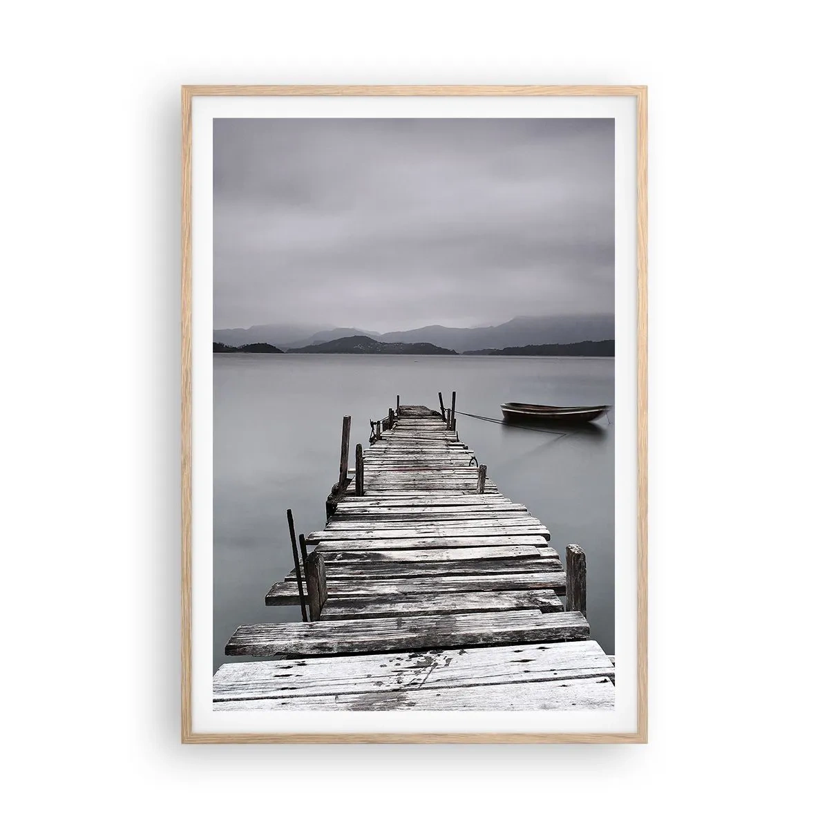 Plagát v ráme zo svetlého duba - Zajtra môžeš vyraziť - 70x100 cm