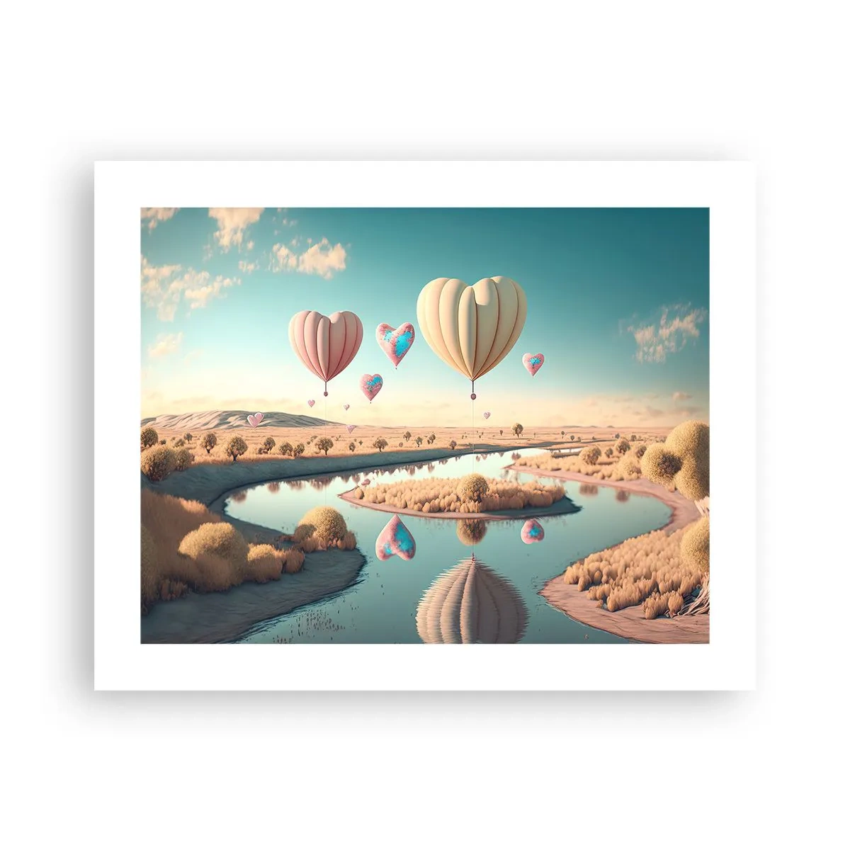 Plagát - Láska ťa nechá vzlietnuť - 50x40 cm