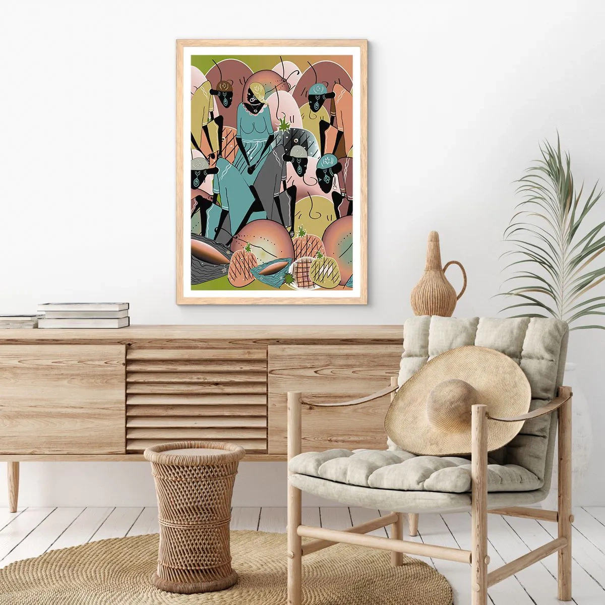 Plagát v ráme zo svetlého duba - Blíži sa veľký sviatok - 40x50 cm