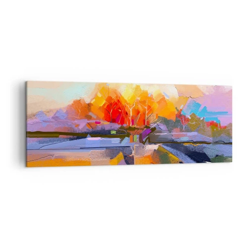 Obraz na plátne - A bola jeseň - 140x50 cm