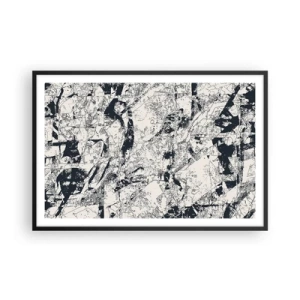 Plagát v čiernom ráme - Prelínanie protikladov - 91x61 cm