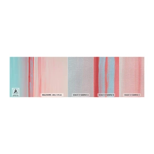 Vzorka fototapety Premium Canvas - Abstrakcia za úsvitu - Pastel, Minimalistický, Kus - 100x30 cm