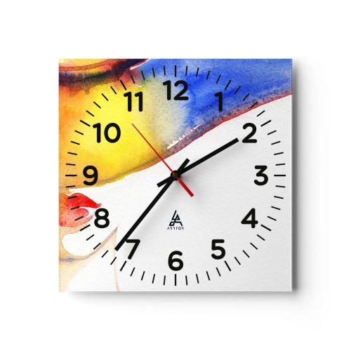 Nástenné hodiny - Portrét dámy    - 40x40 cm