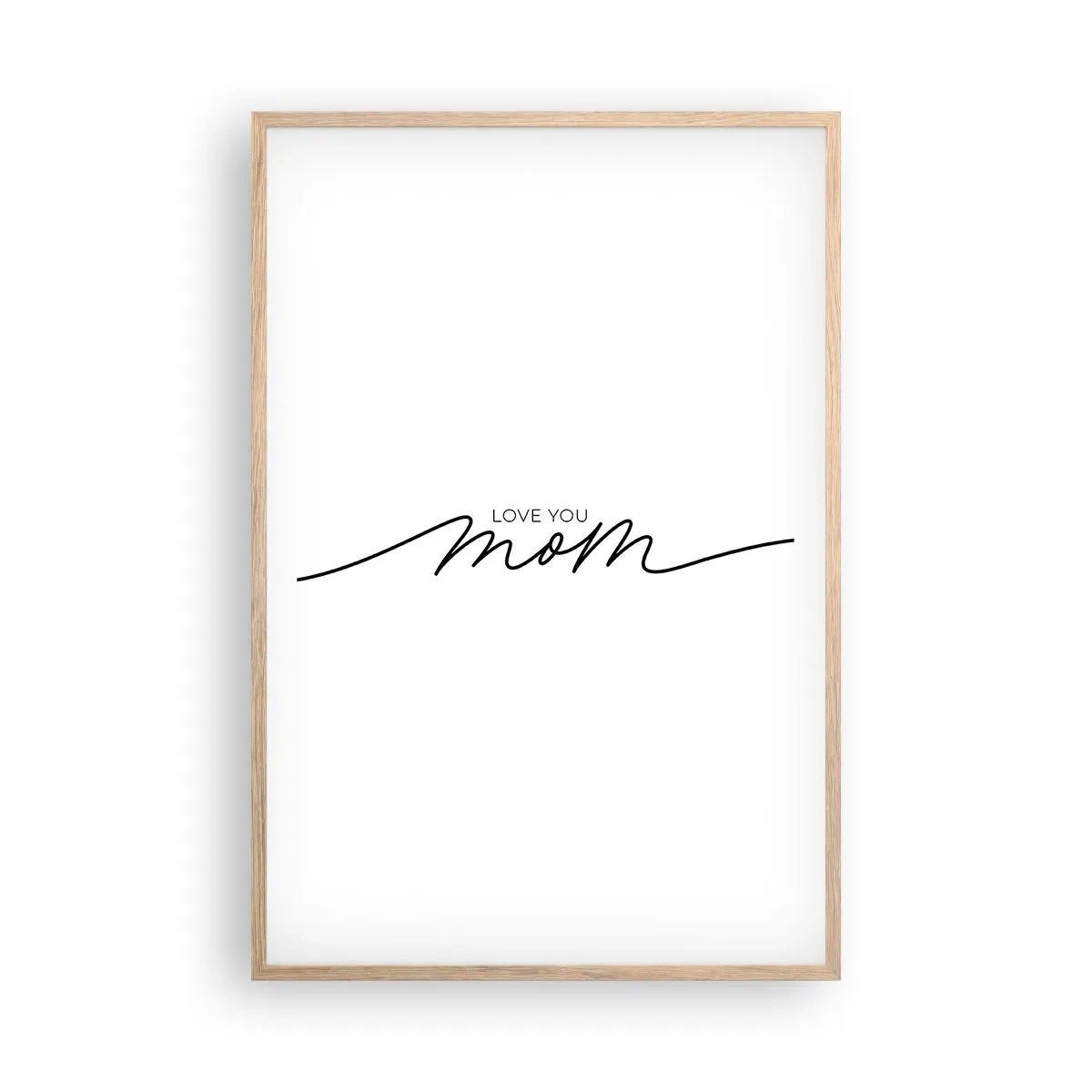 Plagát v ráme zo svetlého duba - Veľké dojatie - 61x91 cm