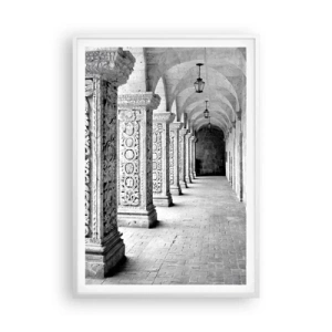 Plagát v bielom ráme - Kam…? - 70x100 cm