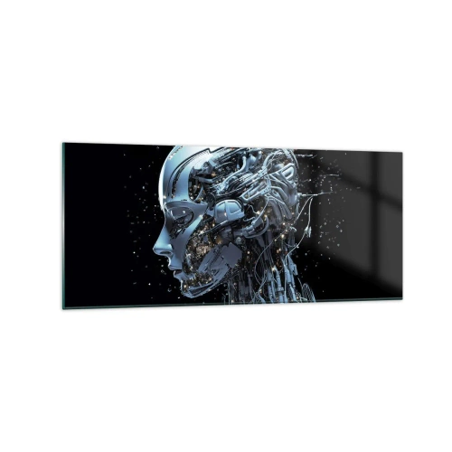 Obraz na skle - Technológia je žena - 120x50 cm