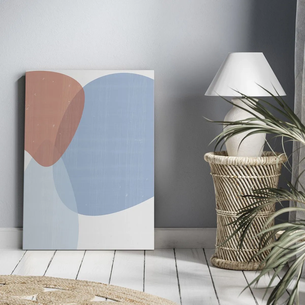 Obraz na plátne - Pastelové vzťahy - 55x100 cm