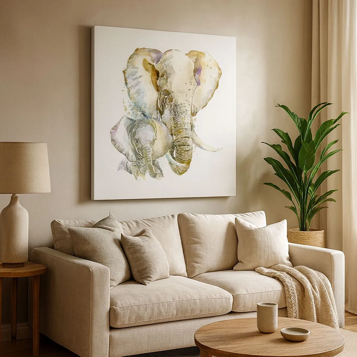 Obraz na plátne - Najlepšie je u mamy - 30x30 cm