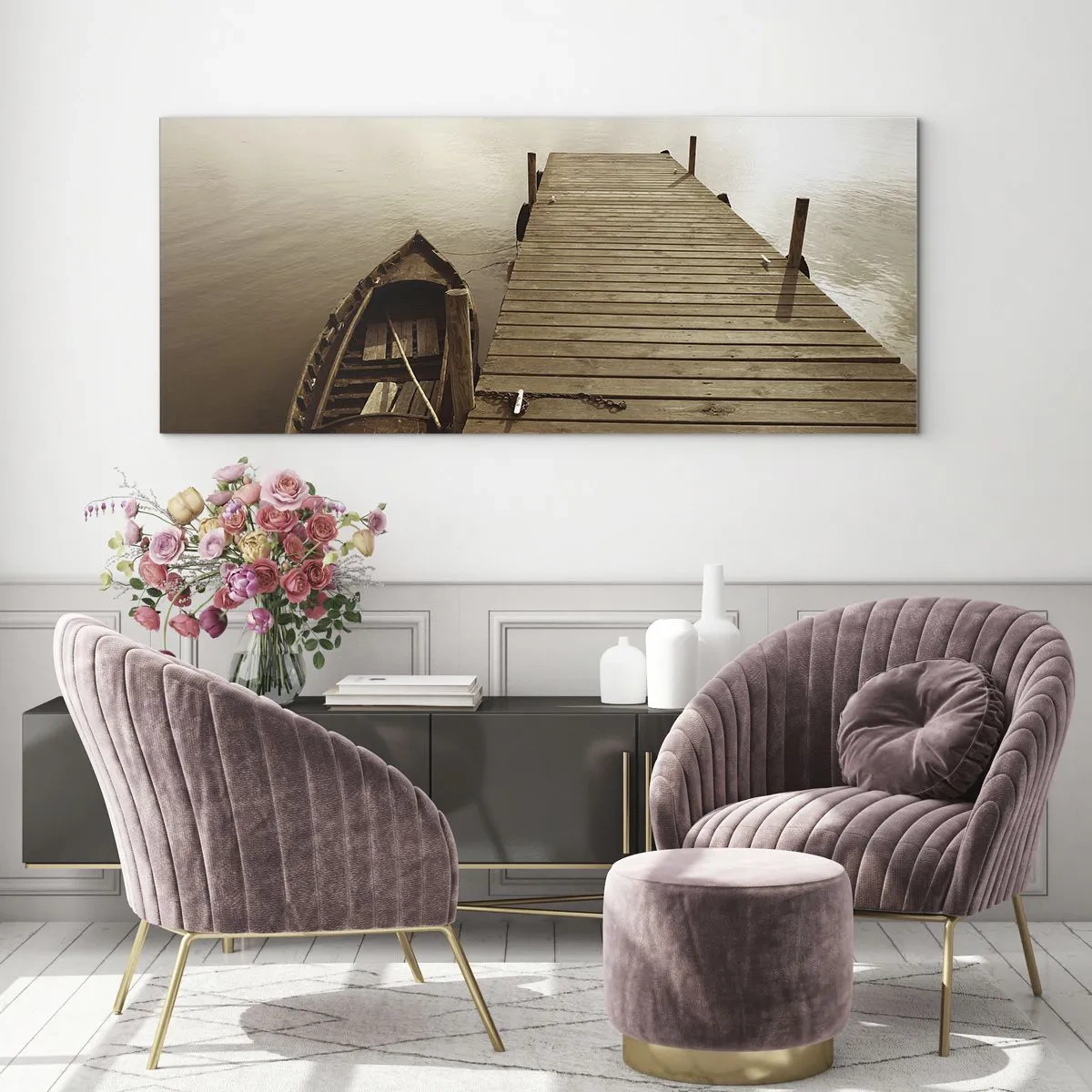 Obraz na skle - Veľký pokoj - 100x40 cm