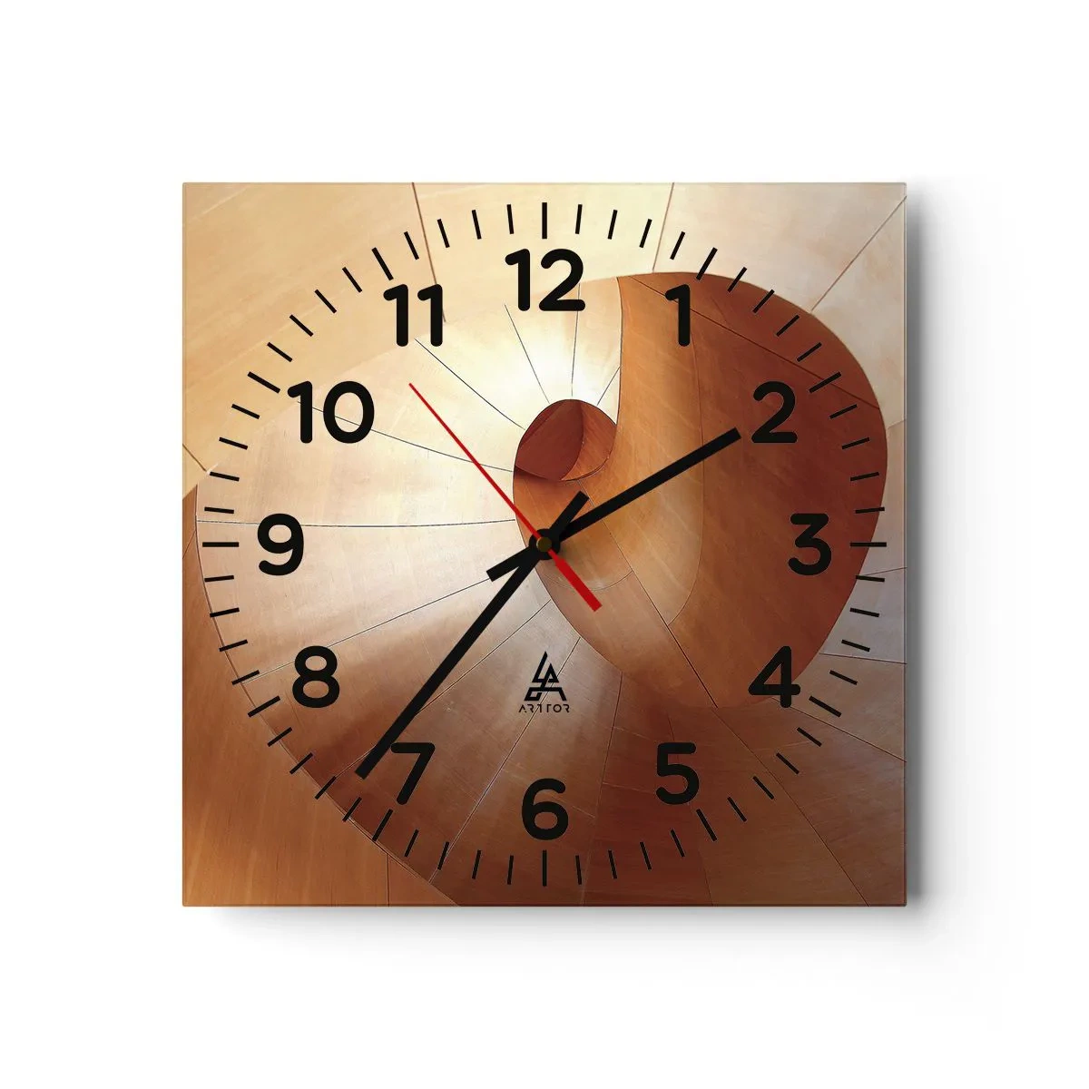 Nástenné hodiny - Architektonická serpentína - 40x40 cm