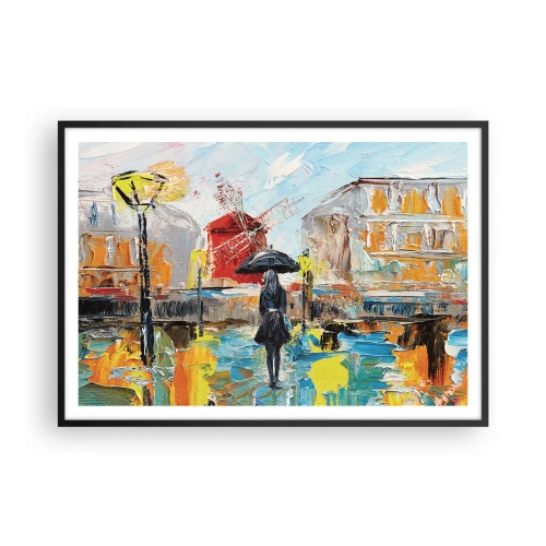 Plagát v čiernom ráme - Parížske legendy - 100x70 cm