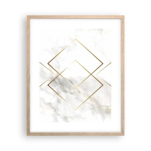 Plagát v ráme zo svetlého duba - Pohľad na nekonečno - 40x50 cm