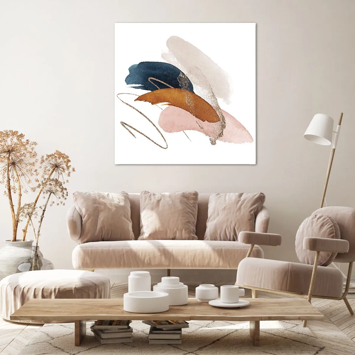 Obraz na plátne - Okrídlená kompozícia - 40x40 cm