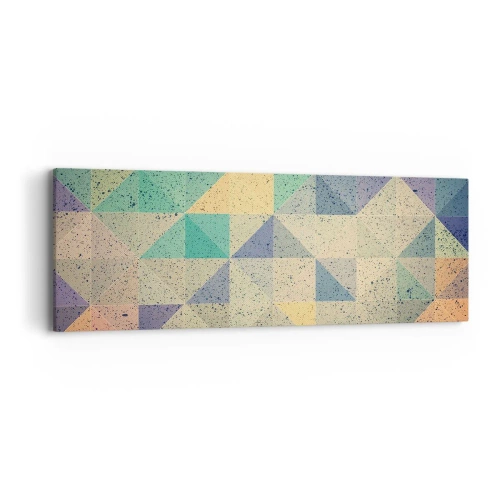 Obraz na plátne - Republika trojuholníkov - 90x30 cm