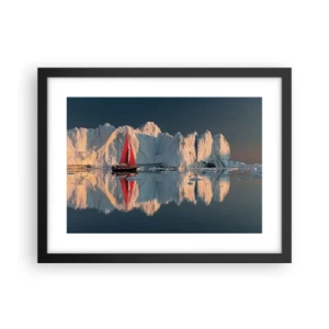 Plagát v čiernom ráme - Na okraji sveta - 40x30 cm