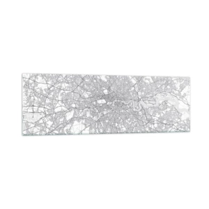 Obraz na skle - Mapa londýnskeho labyrintu - 160x50 cm