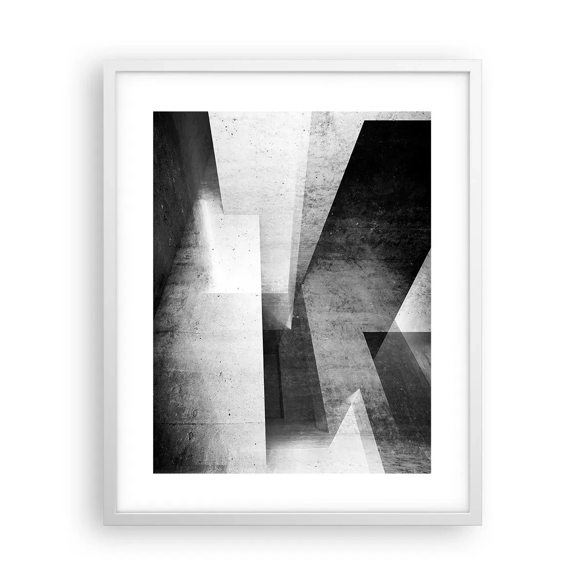 Plagát v bielom ráme - Štruktúra priestoru - 40x50 cm