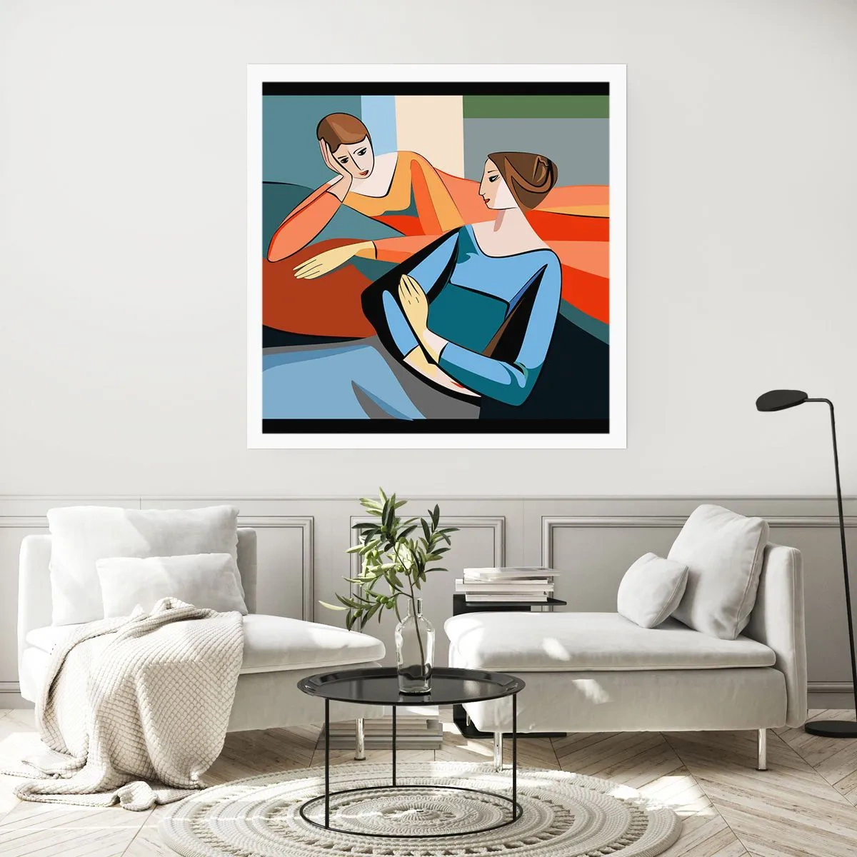 Plagát - Dôverná chvíľa - 40x40 cm