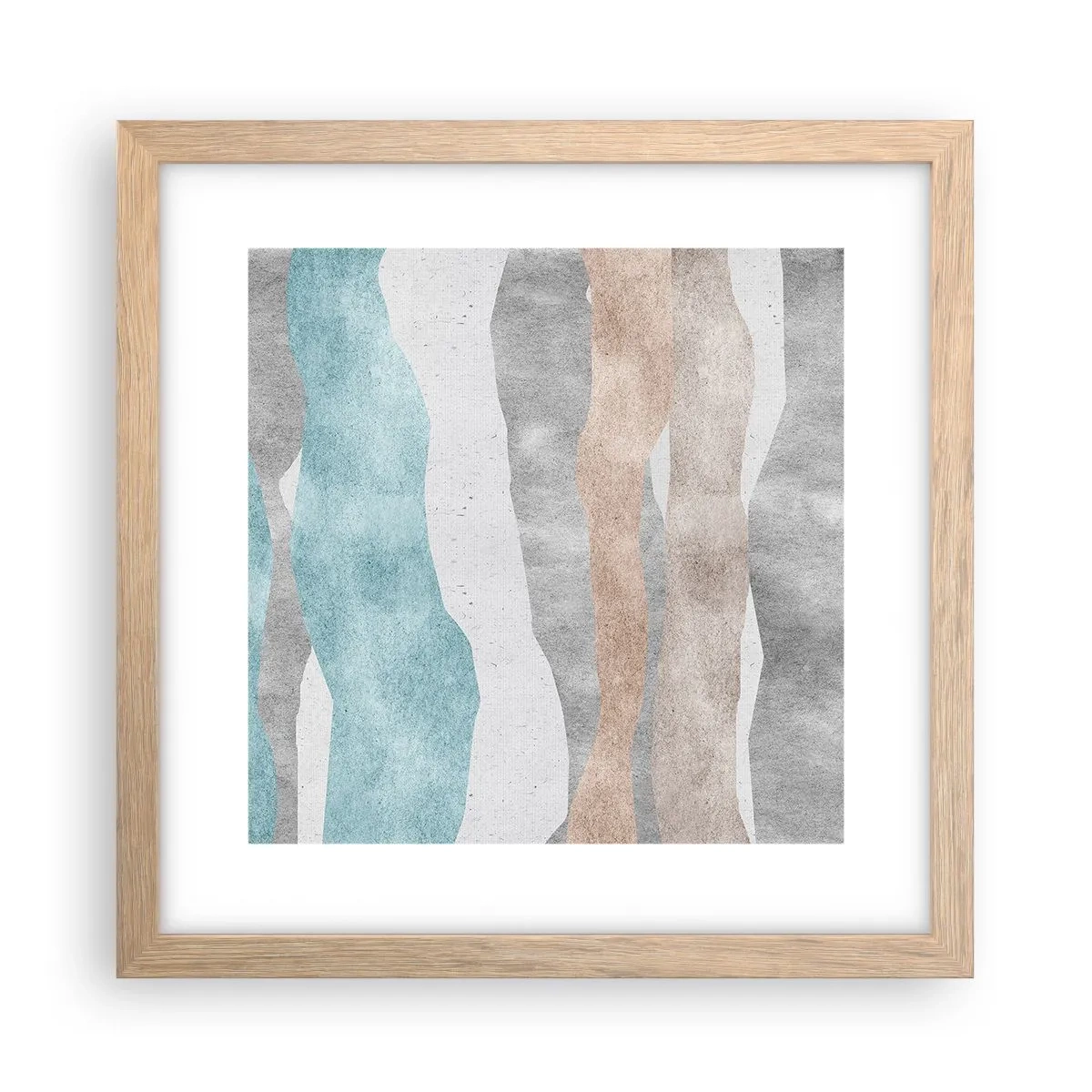 Plagát v ráme zo svetlého duba - Štúdia blízkosti - 30x30 cm