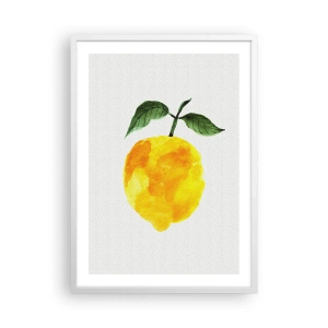 Plagát v bielom ráme - Ako spoznať chuť slnka - 50x70 cm