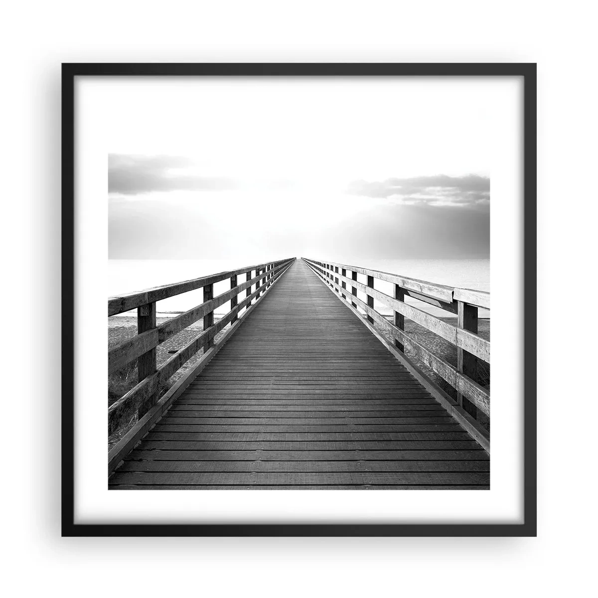 Plagát v čiernom ráme - Do diaľky… - 50x50 cm