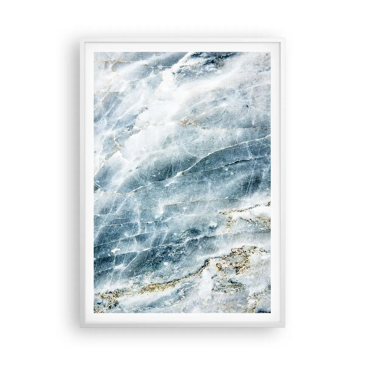 Plagát v bielom ráme - Ľadový svet - 70x100 cm