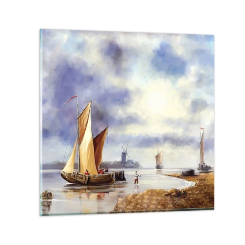 Obraz na skle - Návrat námorníkov - 50x50 cm