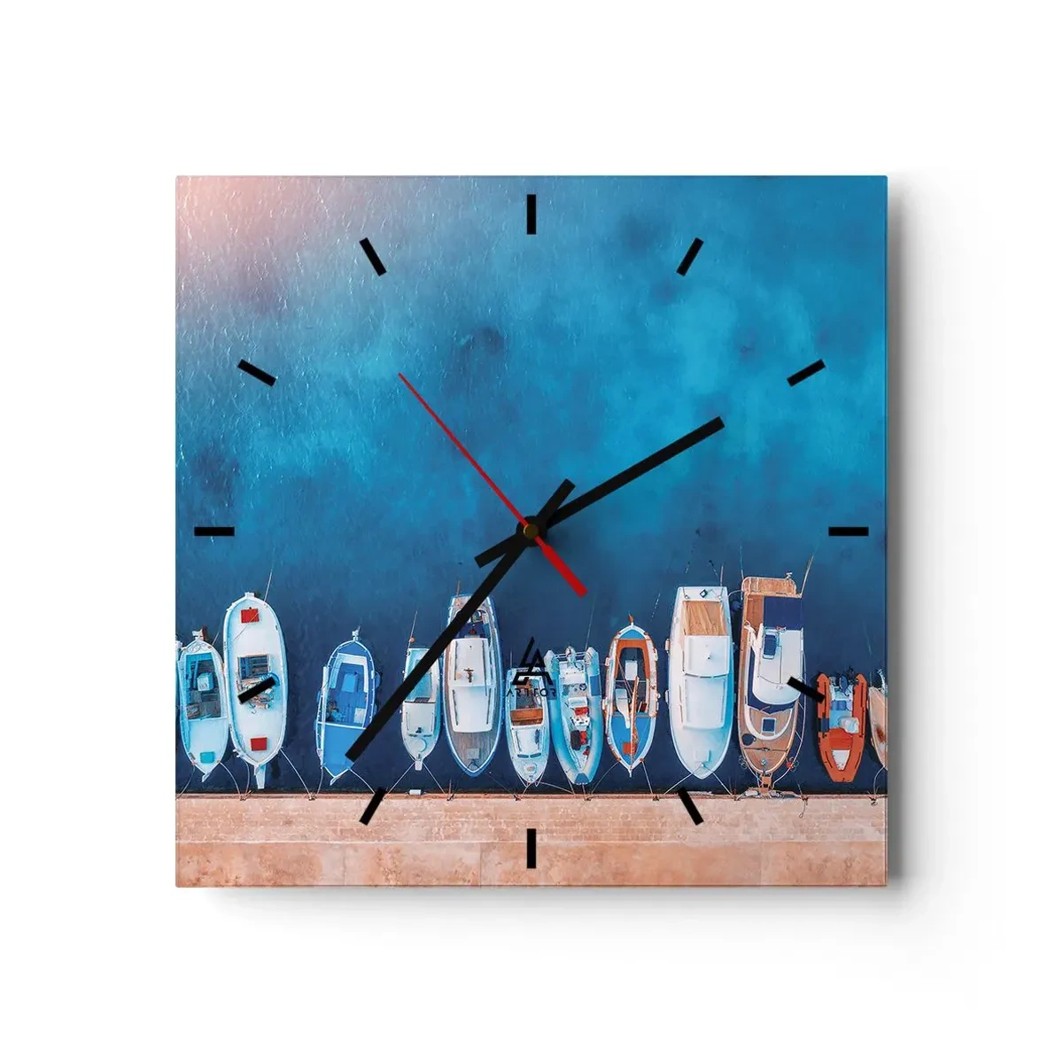 Nástenné hodiny - V rade za sebou - 40x40 cm
