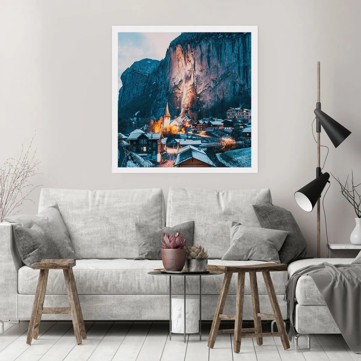 Plagát - Svetlý duch zimy - 40x40 cm