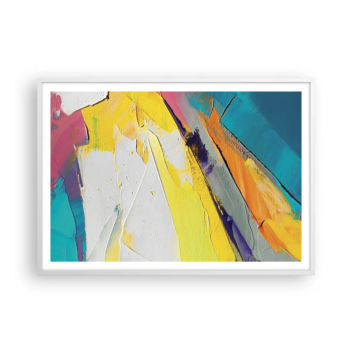 Plagát v bielom ráme - Anatómia svetla - 100x70 cm