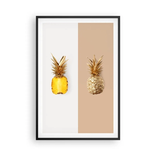 Plagát v čiernom ráme - Ananás pre nás - 61x91 cm
