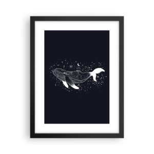 Plagát v čiernom ráme - V oceáne vesmíru - 30x40 cm