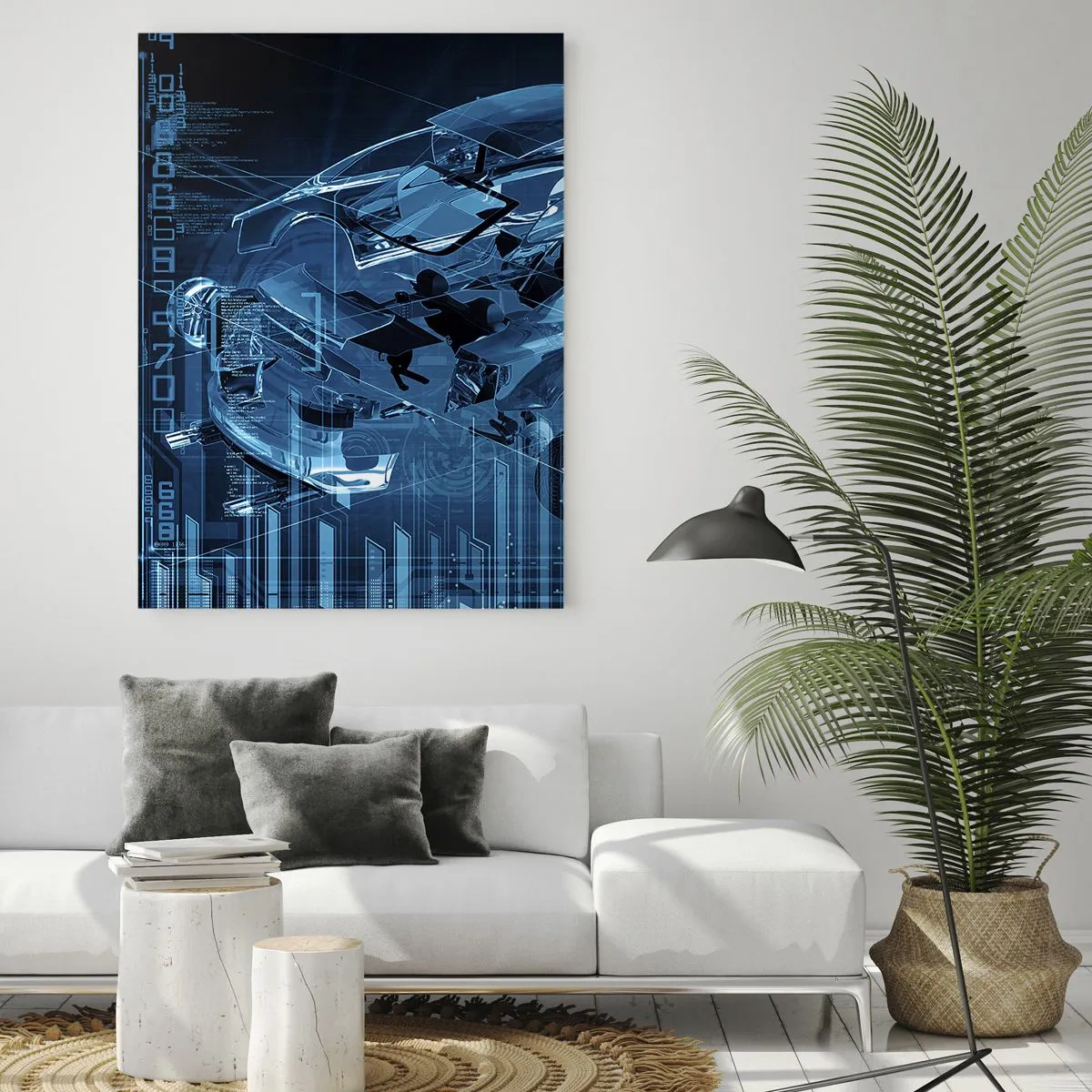 Obraz na skle - Inžinierska anatómia - 80x120 cm
