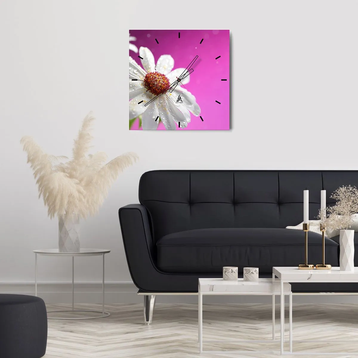 Nástenné hodiny - Skromný vo svojej kráse - 40x40 cm