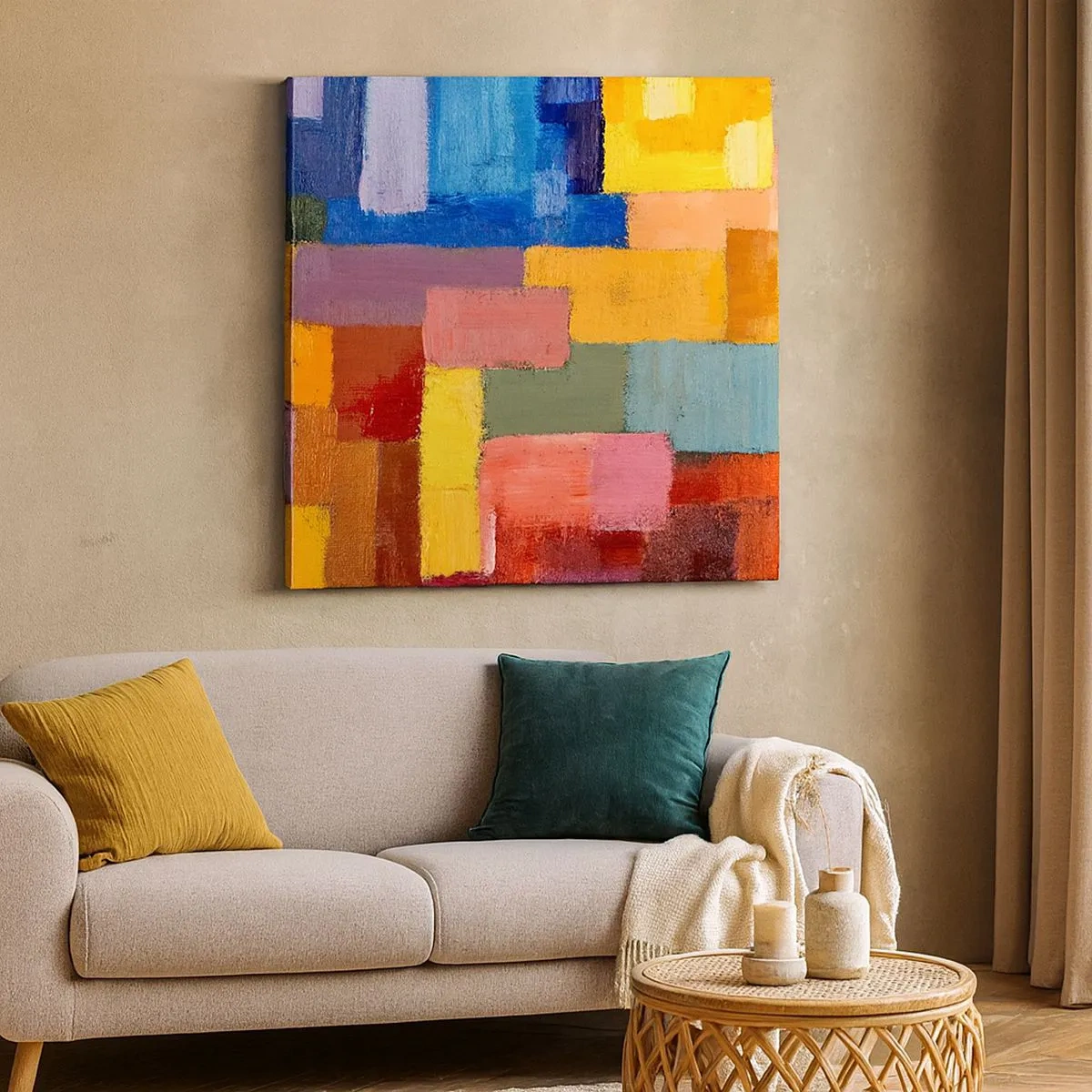 Obraz na plátne - Každý iný, všetky farebné - 30x30 cm