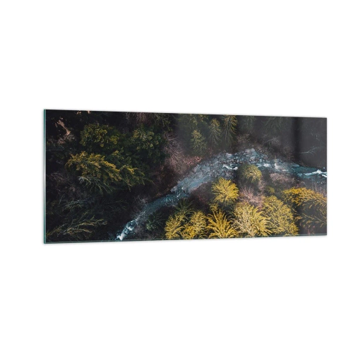 Obraz na skle - Rýchlo, stále rýchlejšie - 100x40 cm