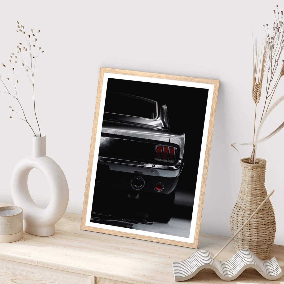 Plagát v ráme zo svetlého duba - Kúzlo klasiky - 30x40 cm