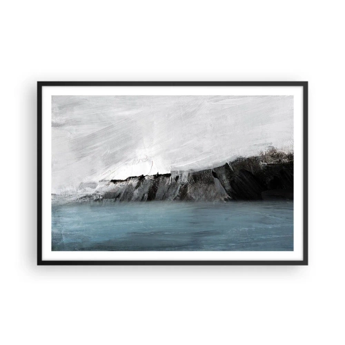 Plagát v čiernom ráme - Voda – zem: stret živlov - 91x61 cm