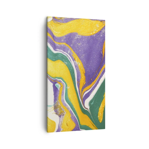 Obraz na plátne - Vlny farieb - 45x80 cm