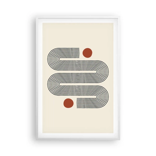 Plagát v bielom ráme - Od začiatku do konca - 61x91 cm