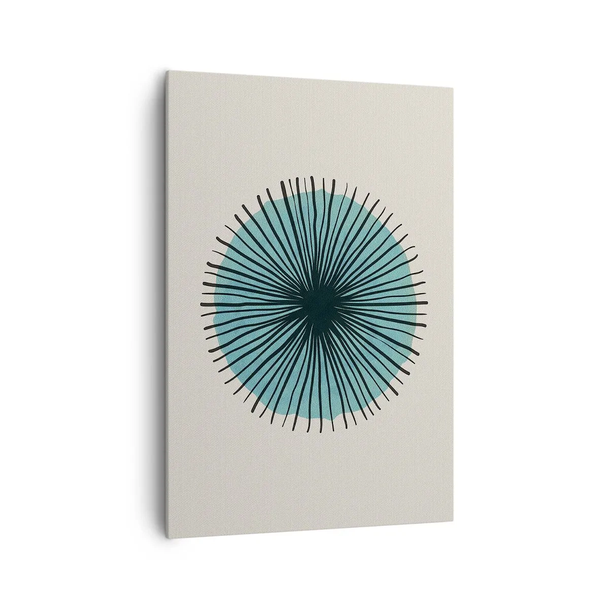 Obraz na plátne - Žiariaca modrá - 70x100 cm